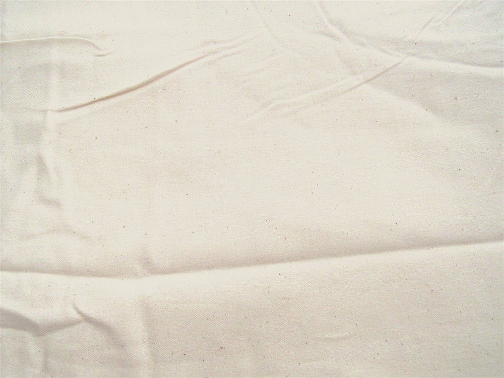 3 3/8 yd x 88″ 100% Cotton Fabric Solid Light Cream