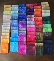 Lot of 80 Fat Quarters, Cotton Quilt, Fossil Fern by Benartex Colorway, UNUSED
