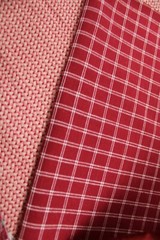 Scrap Piece Quilting Cotton Sewing Fabric DARK RED Hues 8 Different Patterns
