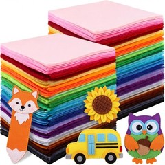 460 Pcs Felt Sheets 12×8 Inch, 20 Colors – Stiff Fabric for Crafting, DIY Projec
