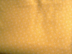 Golden Yellow with White Flowers Print Cotton Fabric 9 yards 33″