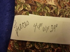 SPRINGS INDUSTRY PHEASANT HOLLOW FABRIC REMNANT 2 PIECES EACH 44” W X 39” L