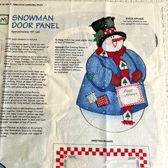 VTG 90s Daisy Kingdom Santa Moose Joyful Snowman Door Panels Cut N Sew Lot of 3