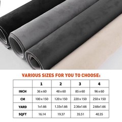 Gray Suede Headliner Fabric Material 98″x60″ Car Interior Roof Liner Upholstery