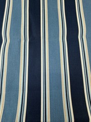 Rickloom Indoor/Outdoor Blue Striped Fabric 4.25 Yds 54” W Nautical Decoration