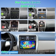 [4+64G] Car Radio for Toyota Corolla 2009 2010 2011 2012 2013, 9 inch 1280 * …