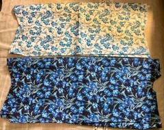 Liberty Of London Tana Lawn 13 oz Blue Lot Large Pieces 3+ Yards