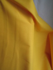Vtg Rock-Lon Solid Bright Yellow Sunspot, Broadcloth Fabric, 45″ Sold By YD, New