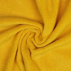 Stretch Cotton Terry Towelling Fabric Material – MUSTARD