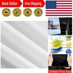 Fabric, White Waterproof Ripstop Nylon Fabric 40D, 60×39 Inches, Lightweight,…