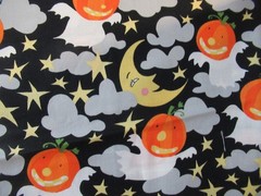 Westminster Fibers ” PUMPKINS GHOST MOON STARS” VTG RARE SZ 25″X44″ NEW