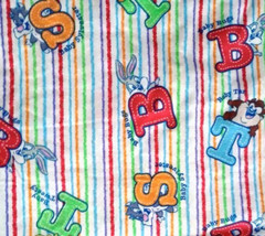 Looney Tunes Babies Flannel Fabric 11″ x 9″ Sewing Crafting Length Piece New