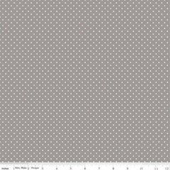 Fat Quarter Riley Blake Basics Swiss Dot (Printed) Gray Quilt Cotton