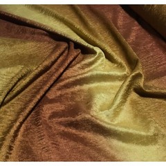 Ombre Gold Rust Copper Crushed Tergalet Fabric – Polyester 108″ wide