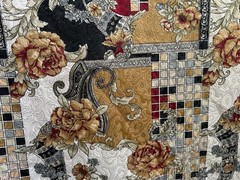 Multicolor Floral embossed Brocade Fabric By the Yard 46″ Wide