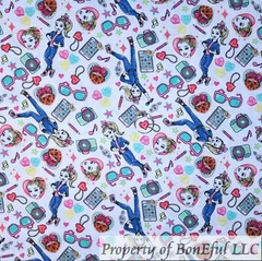 BonEful Fabric FQ Cotton JoJo Siwa Girl Pop Star Music Unicorn Dog Heart LBGT US