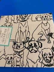 BRAND NEW CREATE IT 100% COTTON PUPPY PALS PRECUT SEWING AND CRAFT FABRIC 18X21