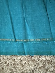 Vtg Star of Siam Handwoven Thai Silk Fabric Lot Bombay Bazaar Bangkok 3.3 Sq. Yd