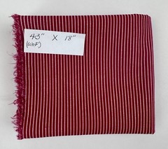 Dark Red Themed Printed Cotton Fabric for Crafts or Quilting