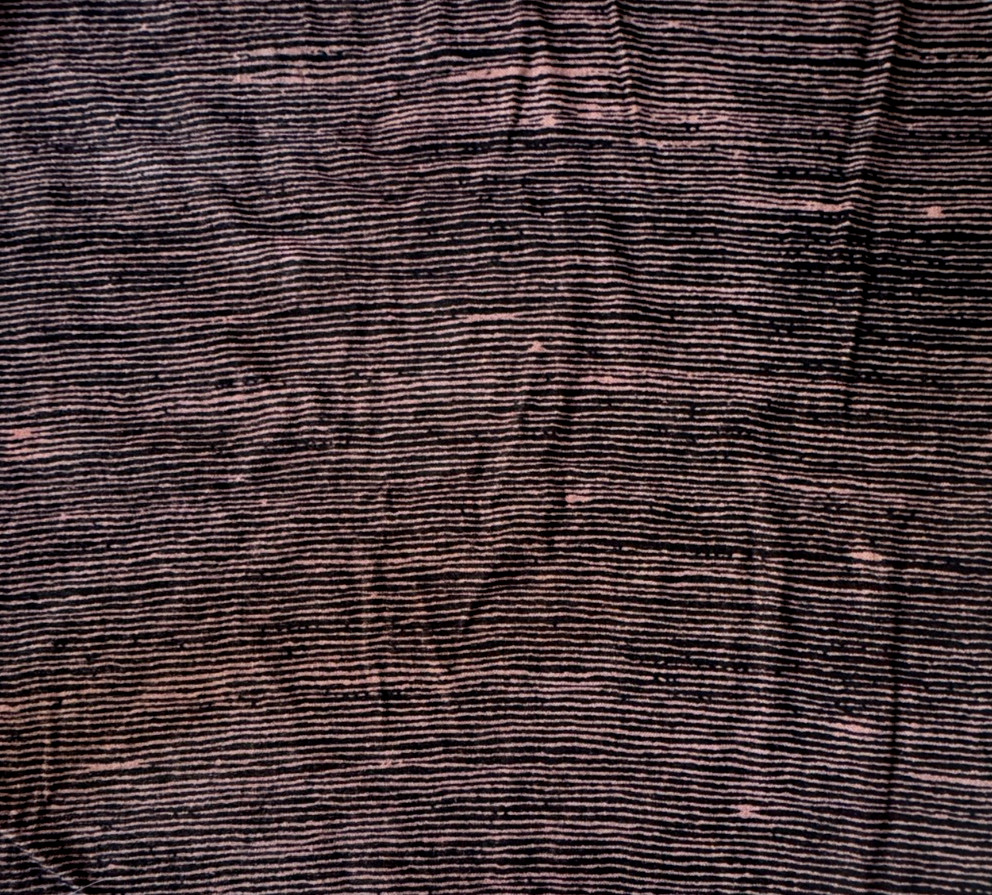 Groundworks Kelly Wearstler Stroke Shell/Onyx Designer Fabric Remnant 24″x24″