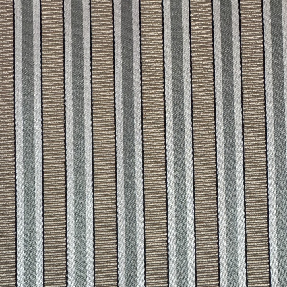 5 Yards Champagne and Sage Striped Home Decor Fabric