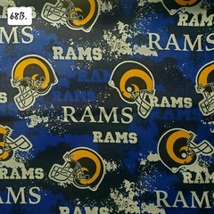 Sports Cotton Fabric by the ½ yard- Football Teams