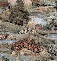 4 Yards French Country Pastoral Scene Premium Tapestry Medium to Heavy Weight