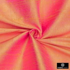 Gold, Pink 100% Pure Silk Fabric By The Yard, 41 inches width Gold Silk Fabric