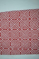 NO TARRIF CHARGES 100%✅ZK_264 Hand Block Circle Print 100%Cotton 5 Yard Fabric
