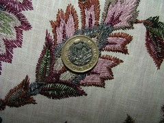 iLiv Embroidered Curtain Fabric 1.7 Metres Jaipuri Mulberry Cushion Blinds