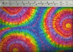 Timeless Treasures ~ Brite Rainbow Tie Dye Spiral ~ 100% Cotton Quilt Fabric BTY