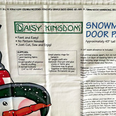 VTG 90s Daisy Kingdom Santa Moose Joyful Snowman Door Panels Cut N Sew Lot of 3