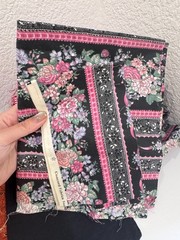 Quilting Cotton Fabric Scraps Lot 4.4 lb + Large Cuts Mixed Prints Solids