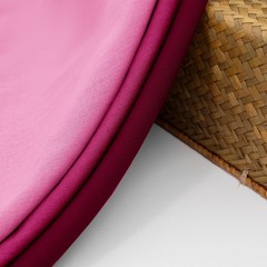 Linen Fabric by the Yard, 61 Inch Wide Pink Blend Cloth, 60% Linen 40%