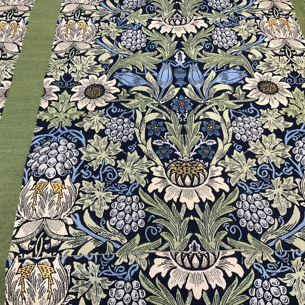Sunbrella Sunflower Square Blue Pillow Panel Outdoor Upholstery Fabric