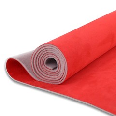 Red Suede Headliner Fabric 54″ L x 60″ W with Foam Backing Auto Suede Roofing