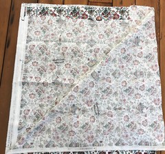 Vtg 1996 Spectrum Floral Antique Victorian Style Elephant Fabric 1.75yds x 56.5”