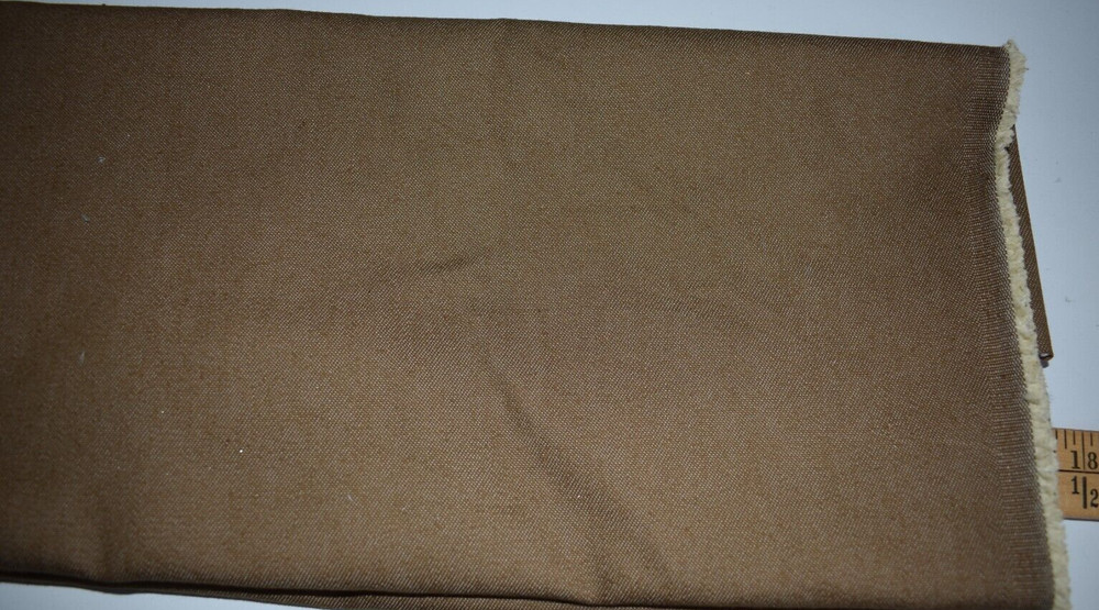 MEDIUM BROWN SOLID COTTON BLEND FABRIC BOTTOMWEIGHT 22 X 58 + INCHES