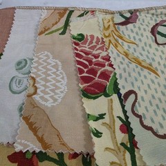 Brunschwig & fils Fabriano Print Cotton Linen Remnant Maize Fabric Panel Sample