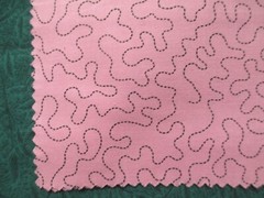 Fabric Red Rooster “Sewing” 3 Pc Sampler Pink Stipple & Implements & Tags $3.95