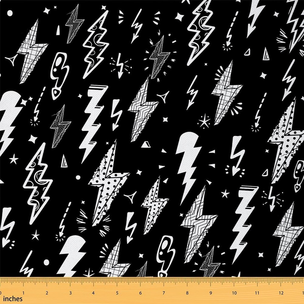 Manfei Lightning Strike Fabric 5 Yards Wws11160 Black