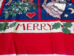 Vintage 1993 Fabric Traditions Susan Winget Merry Christmas Quilt Panel #2022