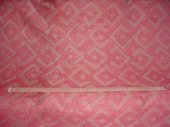 20-3/8Y Scalamandre 26751 Kuba Rouge Red Silk Sheer Drapery Fabric