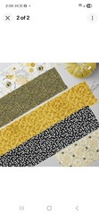 Cotton Bee Fabric Strips Create It Assortment 2.5″X42″ 20Pkg 5 Each Of 4 Designs