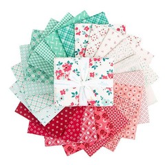 21 Piece Fat Quarter Bundle Riley Blake “Berry & Sage” by Lori Holt Quilt Cotton