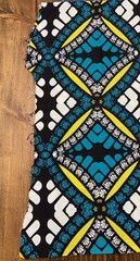 Lot Of 5 African Fabric Bundle Yard Remnant Scrap Wax Kenya 6+ Yards
