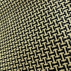 Yellow+Black Aramid Carbon Fiber Blended Cloth Fabric 50cm(L) 100cm(W) 200gsm