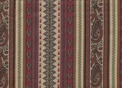 1/2 Metre Red Paisley Stripe, Marcus Bros. Textiles, Patchwork/Quilting