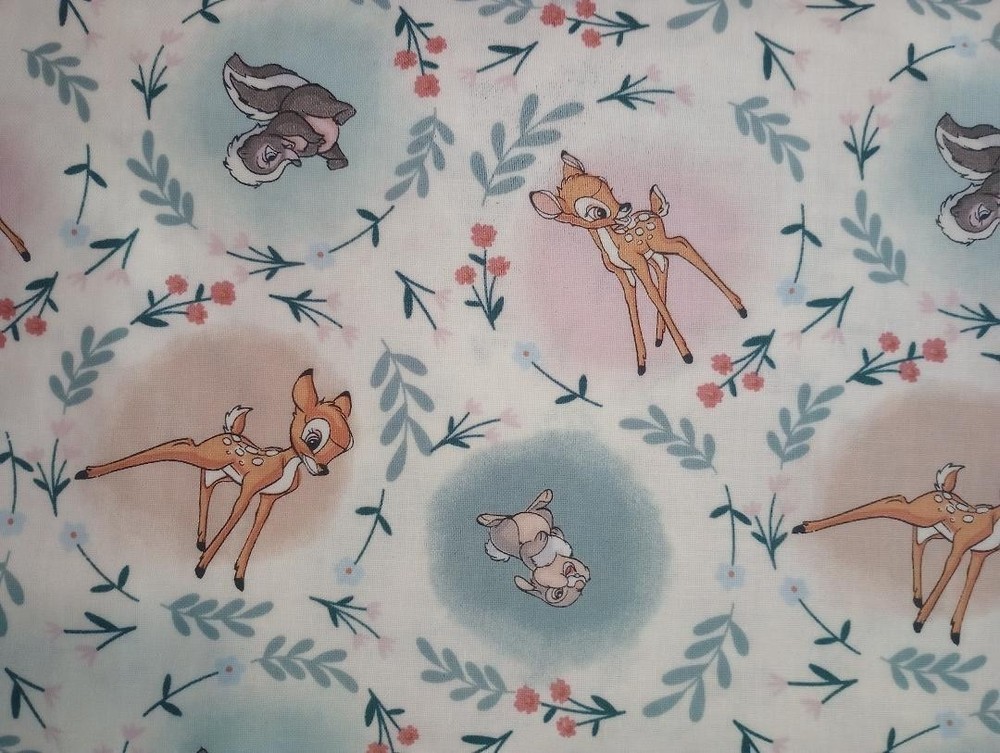 Disney bambi fun fabric cream 10 by 9.5 inch 1pc