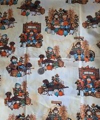 Scarecrow Cotton Fabric Brother Sister Design Studio 1 Yard New
